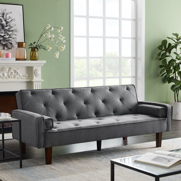 Photo 1 of Grey Couch Cheap Sofa Bed for Living Room,Small Sofas and Couches for Small Spaces,Double Chaise Sofa with square pillow
***similar to photo