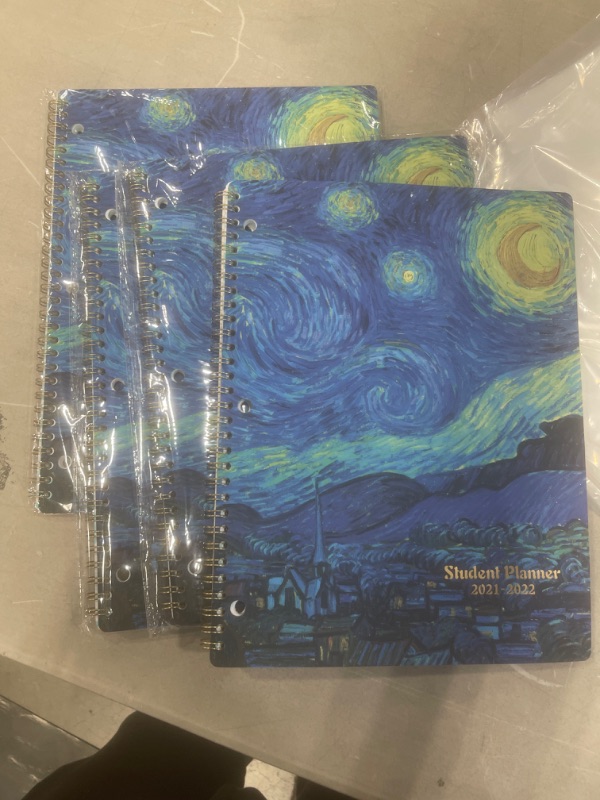 Photo 2 of 2021-2022 Weekly & Monthly Planner: Vincent Van Gogh - Starry Night, Calendar, Agenda, Schedule, To Do List, Organizer, Appointment Notebook and Goal Setting Paperback – November 1, 2020
***COUNT OF 4
