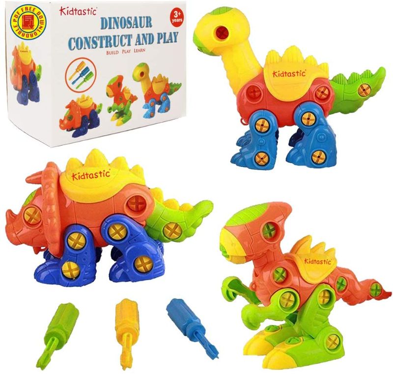 Photo 1 of 2 items 
Kidtastic Dinosaur Toys, STEM Learning (106 pieces), Take Apart Fun (Pack of 3), Construction Engineering Building Play Set For Boys Girls Toddlers, Best Toy Gift Kids Ages 3yr – 6yr, 3 Years and Up ($33)
Crayola Color Caddy, Art Set Craft Suppli