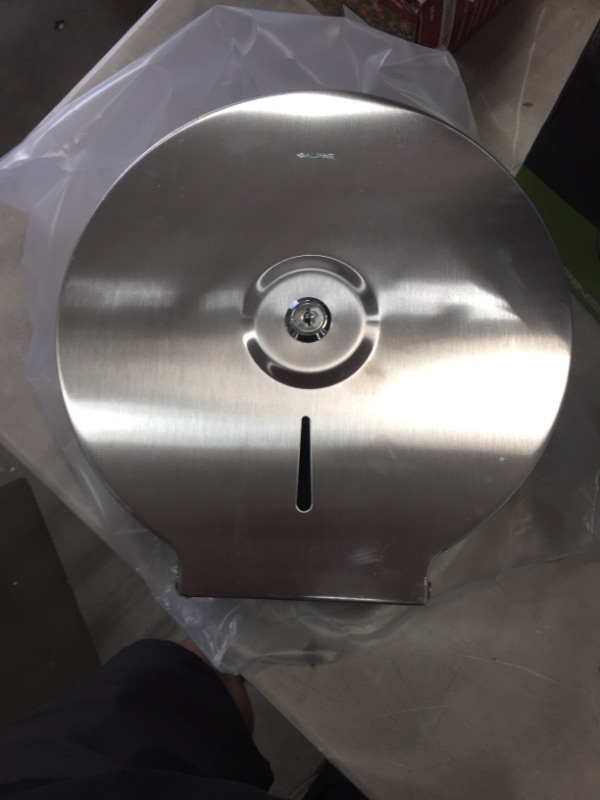 Photo 3 of Alpine Industries Stainless Steel Jumbo Toilet Tissue Dispenser