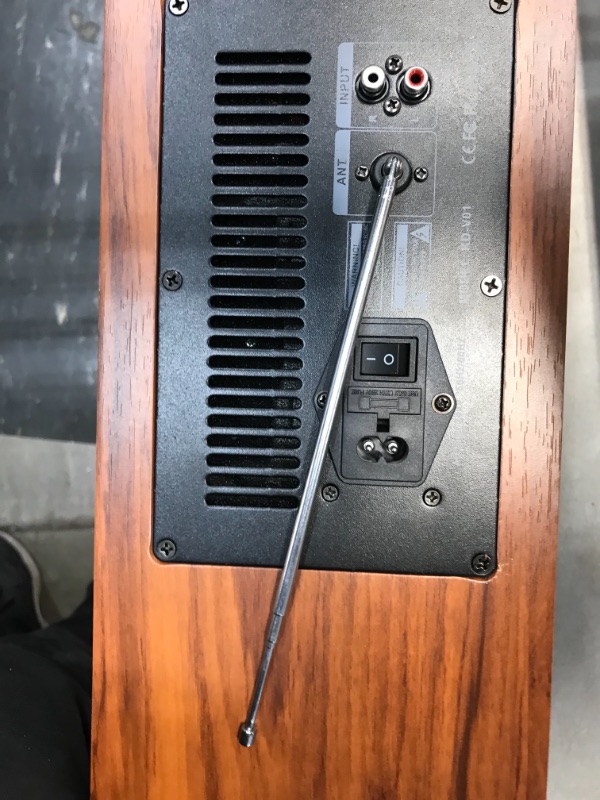 Photo 1 of KEiiD CD Player for Home with Bluetooth Stereo System Wooden Desktop Speakers FM Radio USB SD AUX Remote Control, 28 Inch Long 20 Pounds Weight