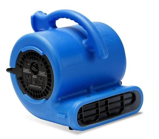 Photo 1 of B-Air 1/4 HP Air Mover Blower Fan for Water Damage Restoration Carpet Dryer Floor Home and Plumbing Use in Blue