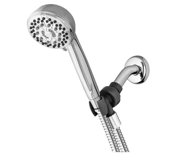 Photo 1 of **INCOMPLETE**
6-Spray 3.5 in. Single Wall Mount 1.8 GPM Handheld Adjustable Shower Head in Chrome
