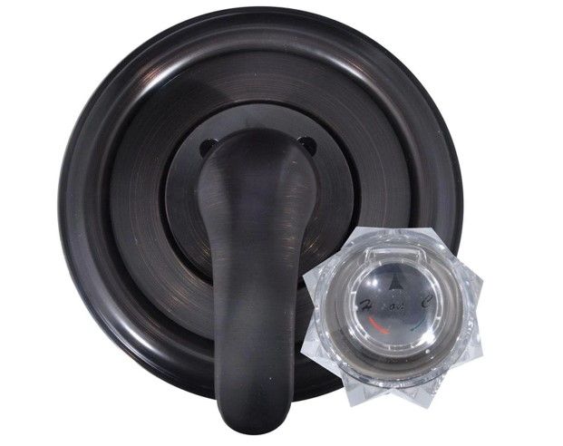 Photo 1 of 1-Handle Valve Trim Kit in Oil Rubbed Bronze for Delta Tub/Shower Faucets (Valve Not Included)
