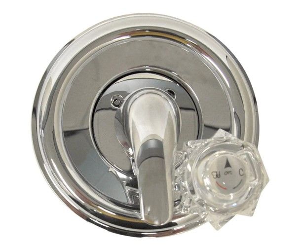 Photo 1 of 1-Handle Valve Trim Kit in Chrome for Delta Tub/Shower Faucets (Valve Not Included)
