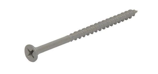 Photo 1 of 10 x 4 in. Philips Bugle Head Coarse Thread Sharp Point Polymer Coated Exterior Screws
