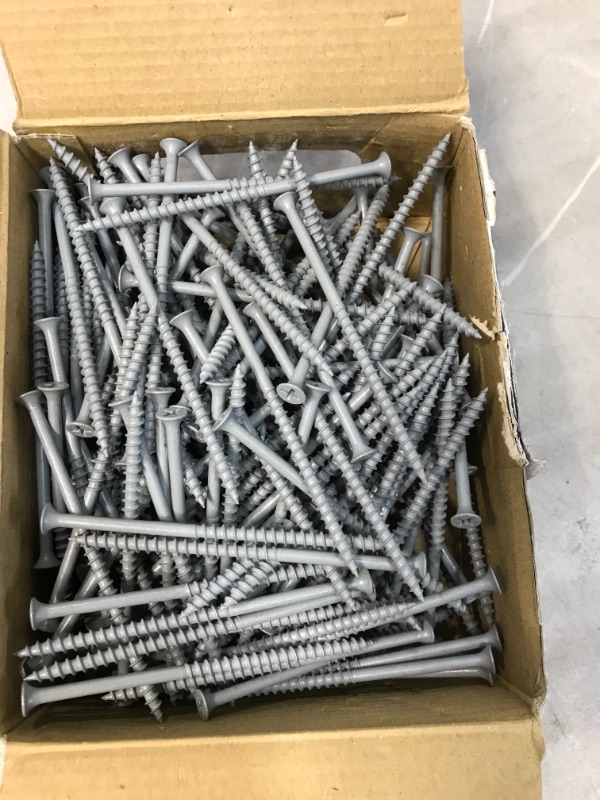 Photo 1 of 10 x 4 in. Philips Bugle Head Coarse Thread Sharp Point Polymer Coated Exterior Screws
