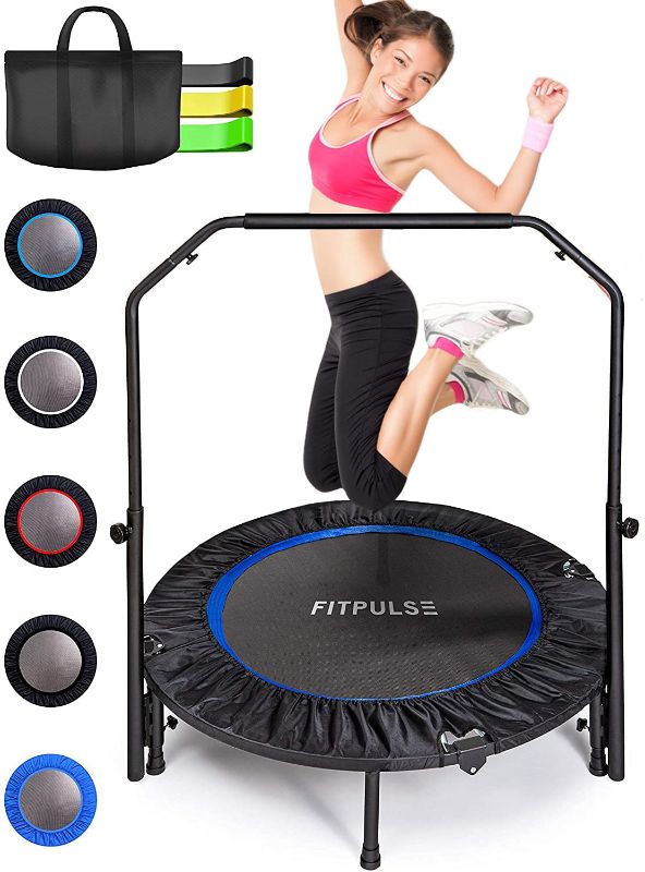 Photo 1 of **INCOMPLETE**
FITPULSE Mini Trampoline for Adults Rebounder Trampoline with Handle 40" Workout Trampoline for Adults Fitness Trampoline Small Trampoline Exercise Trampoline for Adults Indoor Trampoline for Adults
