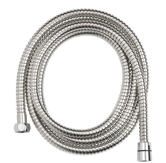 Photo 1 of 86 in. Stainless Steel Replacement Shower Hose in Chrome
