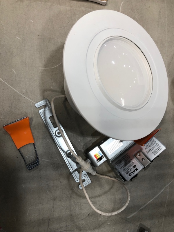 Photo 1 of **DAMAGED**
RA 6 in. Selectable CCT New Construction or Remodel Canless Recessed Adjustable Gimbal Integrated LED Kit

