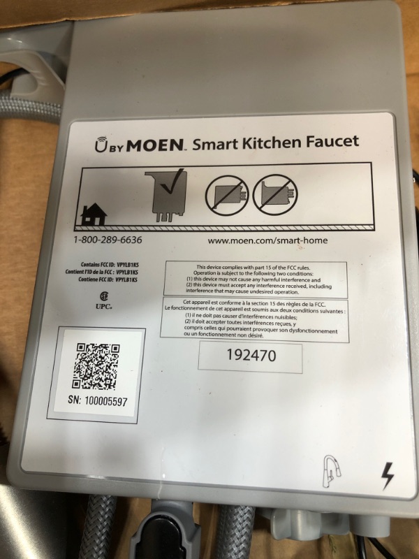 Photo 5 of **PARTS ONLY ** U by Moen Essie Single-Handle Pull-Down Sprayer Smart Kitchen Faucet with Voice Control in Spot Resist Stainless
