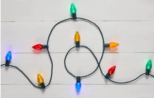 Photo 1 of 32.66 ft. 50-Light LED C9 Multi Color Super Bright Steady Lit String Light
