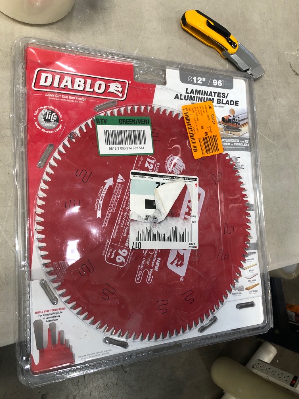 Photo 2 of 12 in. x 96-Tooth Laminate/Aluminum/Plastics Circular Saw Blade
