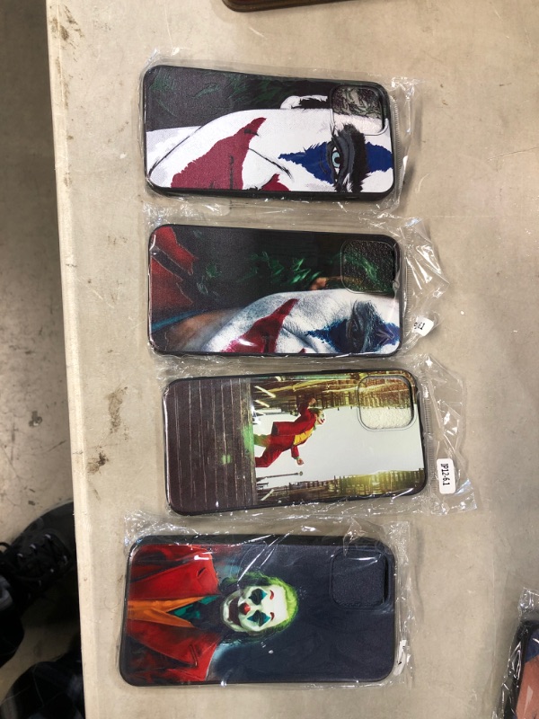 Photo 2 of **IPHONE CASES BUNDLE** 
New Halloween Pattern Soft Silicone Protective 4 iPhone 12 Pro Case Black TPU and PC Anti-Slippery Design Protection, JOKER, SOLD AS IS, NO RETURN/REFUND
