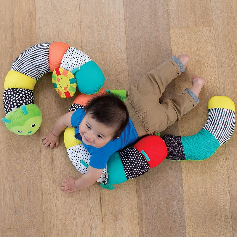 Photo 1 of Infantino Prop-A-Pillar Tummy Time & Seated Support - Pillow Support for Newborn and Older Babies, with Detachable Support Pillow and Toys, for Development of Strong Head and Neck Muscles Green
