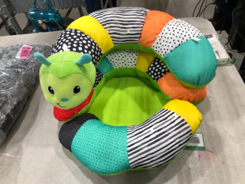 Photo 2 of Infantino Prop-A-Pillar Tummy Time & Seated Support - Pillow Support for Newborn and Older Babies, with Detachable Support Pillow and Toys, for Development of Strong Head and Neck Muscles Green
