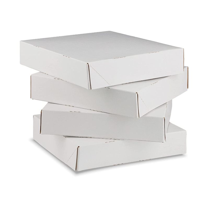 Photo 1 of  Automatic Clay Coated Small Thin Pizza Box Keeps Pizza Fresh by MT Products (50 Pieces)
