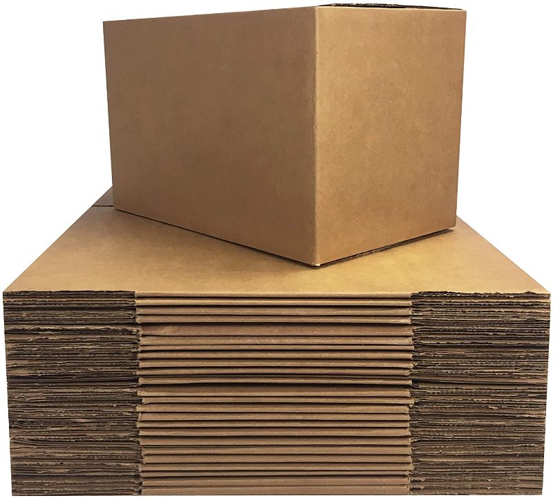 Photo 1 of **SIZE IS UNKNOWN**
Amazon Basics Cardboard Moving Boxes - 22Pack