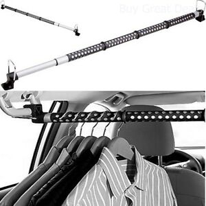 Photo 1 of (MISSING GRIP, END ATTACHMENT; SCRATCH DAMAGES) 
Expandable Car Clothes Bar- Hanger Metal Storage Suit Rod