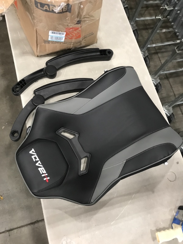 Photo 2 of (PARTS ONLY: missing seat, wheels, gas lift) 
Hbada Gaming Chair Ergonomic Racing Chair