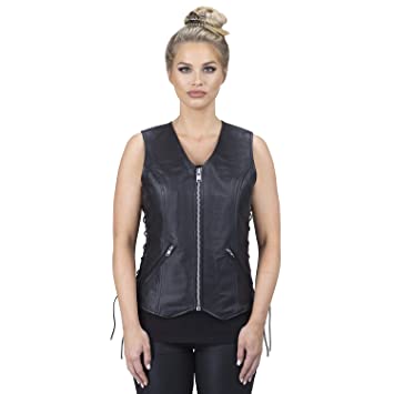 Photo 1 of Viking Cycle Haughty Motorcycle Leather Vest for Women, XL
