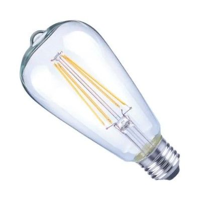 Photo 1 of (10 BULBS) 
EcoSmart 75-Watt Equivalent ST19 Antique Edison Dimmable Clear Glass Filament Vintage Style LED Light Bulb Daylight 
