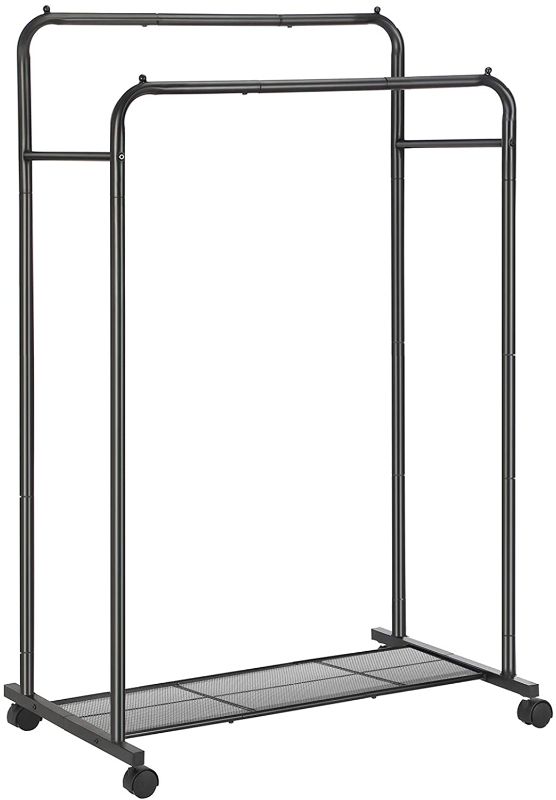 Photo 1 of (STOCK PHOTO DOES NOT ACCURATELY REFLECT ACTUAL PRODUCT) 
(MISSING HARDWARE) 
double bar clothing rack