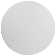 Photo 1 of (PUNCTURED SURFACES; DAMAGED END) 
Flash Furniture 5-ft x 5-ft Indoor Round Plastic White Folding Banquet Table

