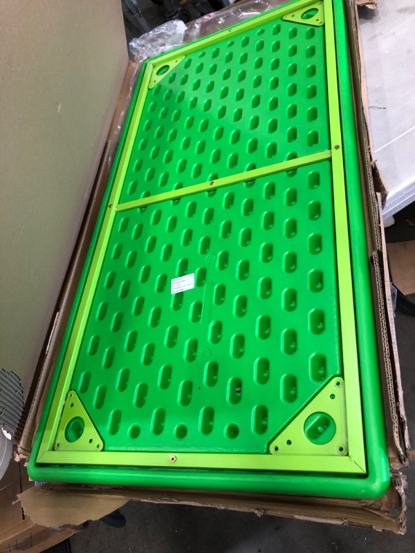 Photo 2 of (MISSING LEGS)
Flash Furniture 24''W x 48''L Rectangular Green Plastic Height Adjustable Activity Table