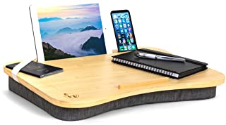 Photo 1 of (SPLIT/CRACKED TABLE)
Hultzzzy Lap Desk - Premium Thick Natural Bamboo - Fits up to 17" Laptops