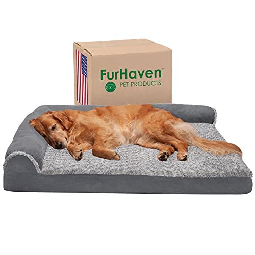Photo 1 of (PUNCTURED SURFACE; DIRTY/HAIRY MATERIAL)
Furhaven Orthopedic Pet Bed Stone Gray, Jumbo (X-Large)