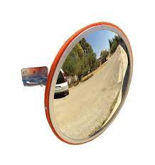 Photo 1 of (MISSING UPPER SHADE; DENTED FRONT) sns safety convex mirror, 18"