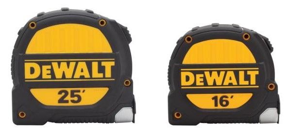 Photo 1 of 25 ft. x 1-1/4 in. and 16 ft. x 1-1/4 in. Tape Measure Set (2-Pack)
