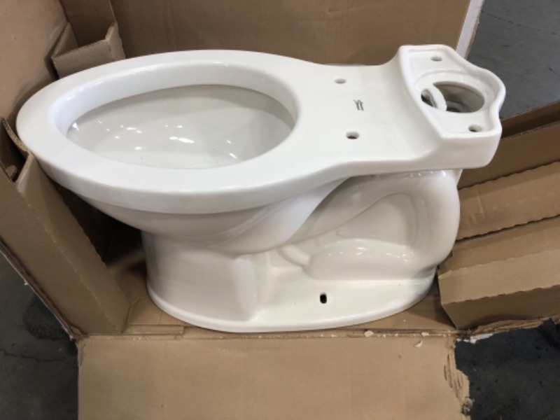 Photo 4 of (BROKEN OFF BOTTOM BACK CORNER)
Champion high efficiency tall height 2 piece 1.28GPF single flush elongated toilet Seat included White
