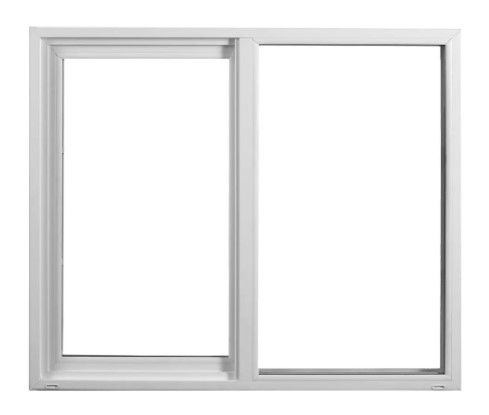 Photo 1 of *SEE last picture for damage*
Ply Gem 35.5 in. x 35.5 in. Classic Series White Vinyl Left-Hand Sliding Window with HPSC Obscure Temp Glass, WUI, Screen Incl