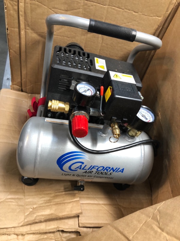 Photo 1 of ***PARTS ONLY*** California Air Tools CAT-1P1060S Light & Quiet Portable Air Compressor, Silver
