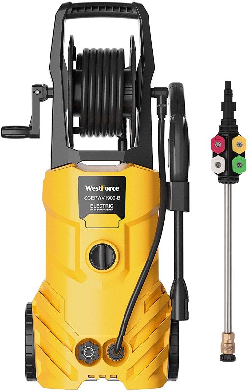 Photo 1 of ***PARTS ONLY*** WestForce Electric Pressure Washer, 3000 PSI 1.85 GPM Power Washer, 1800 W High Power Cleaner with 5 Nozzles, Hose Reel, Detergent Tank Ideal for Car, Home, Garden
