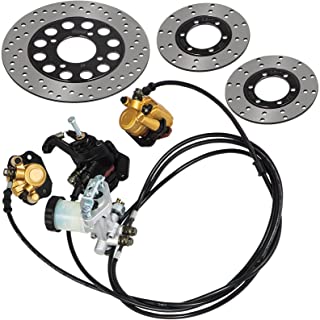 Photo 1 of (MISSING HARDWARE; BENT FASTNERS)
Mophorn GO-KART Brake Master Cylinder Kit for 150cc Go Kart Hydraulic Brake Kit Universal Go Karts Brake Kit Kandi Complete Including Master Cylinder, Hose, Caliper, Pad for 150cc
