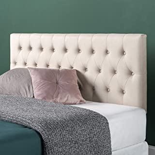 Photo 1 of (BROKEN BACK PIECE NON ESSESTIAL FOR OVERAL STRUCTURE)
ZINUS Trina Upholstered Headboard / Button Tufted Upholstery / Adjustable Height / Easy Assembly, Taupe, Queen
