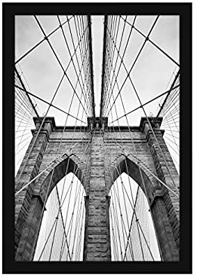 Photo 1 of (CRACKED FRONT)
americanflat brooklyn bridge framed photo, 32.5" x 22.5"