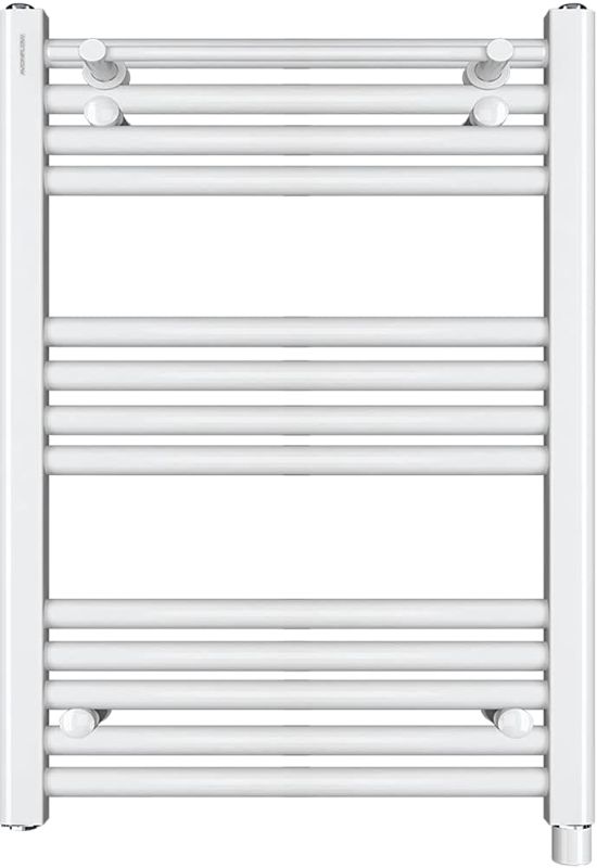 Photo 1 of AVONFLOW Heated Towel Rack Towel Warmer for Bathroom Wall Mounted 250W White UL Certificated 13+1 Bars