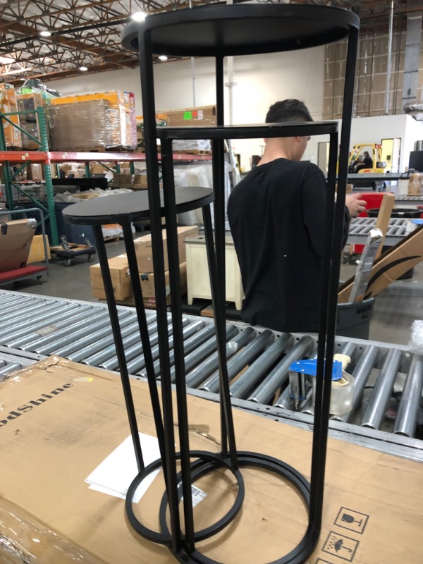 Photo 1 of 3 nesting plant stands black metal