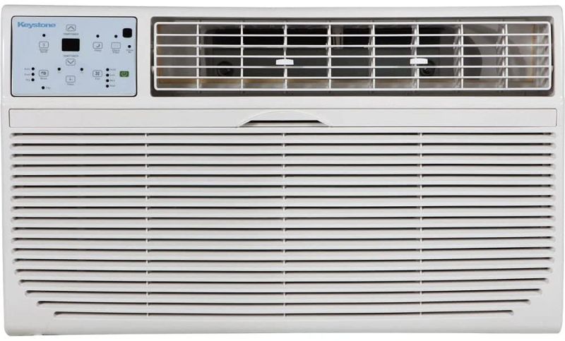 Photo 1 of Keystone 8,000 BTU 115V Through-The-Wall Air Conditioner | Energy Star | Follow Me LCD Remote Control | Dehumidifier | Sleep Mode | 24H Timer | AC for Rooms up to 350 Sq. Ft. | KSTAT08-1C 20.3 x 24.2 x 14.5 inches

