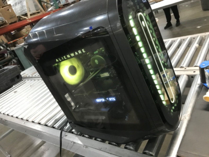 Photo 1 of Alienware Aurora R14 Gaming Desktop - AMD Ryzen 9 5900, 32GB 3466MHz RAM, 1TB SSD + 2TB HDD, NVIDIA GeForce RTX 3080 10GB GDDR6X Graphics, Liquid Cooled, Windows 11 Home - Dark Side of The Moon
