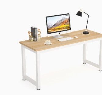 Photo 1 of Tribesigns HOGA1005 62.9-in White Modern/Contemporary Computer Desk
