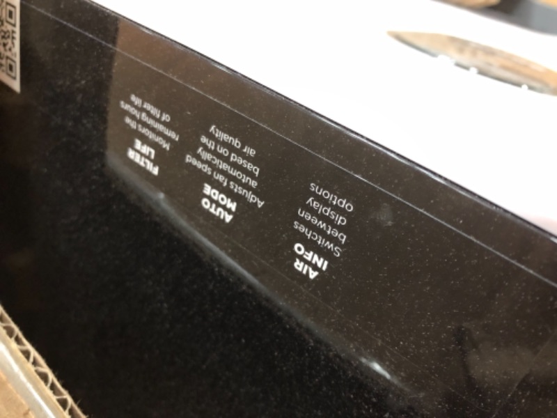 Photo 2 of DOESNT TURN
Shark HE601 Air Purifier 6 True HEPA Covers up to 1200 Sq. Ft, Captures 99.98% of Particles, dust, allergens, viruses, Smoke, 0.1–0.2 microns, Advanced Odor Lock, Quiet, 6 Fan, White

