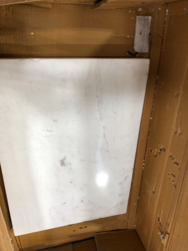 Photo 1 of 14 1/4" x 20 3/8" marble table (Unknown brand)
- Missing hardware 