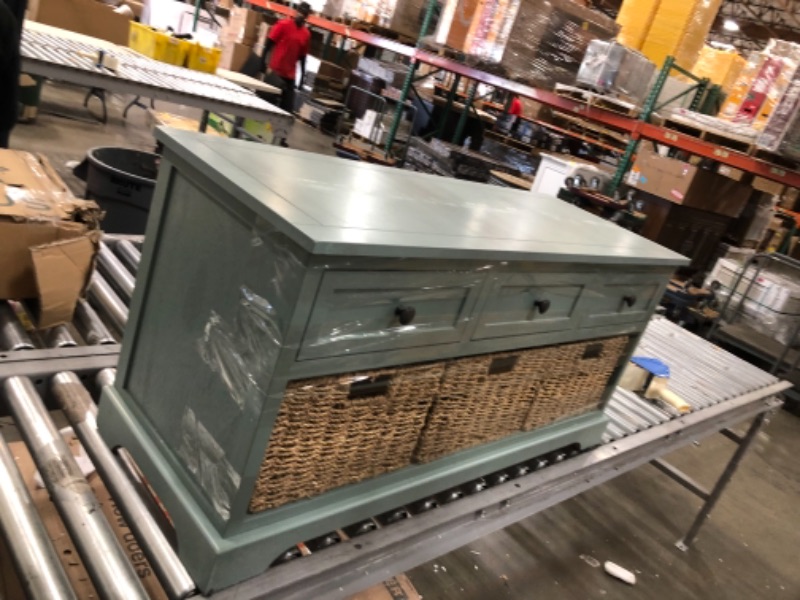 Photo 1 of 15 1/2" x 32" 6 drawer green dresser