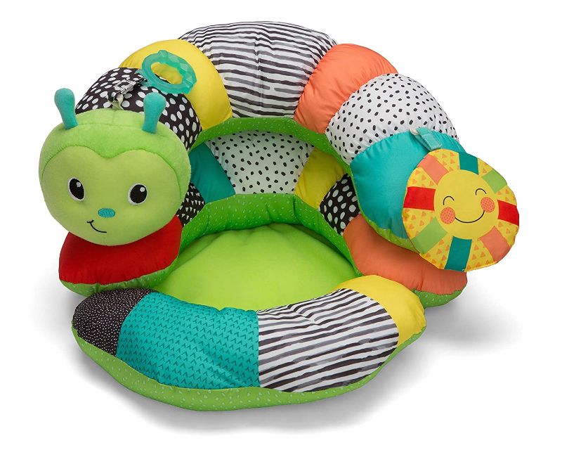 Photo 1 of Infantino Prop-A-Pillar Tummy Time & Seated Support - Pillow Support for Newborn and Older Babies, with Detachable Support Pillow and Toys, for Development of Strong Head and Neck Muscles Green
