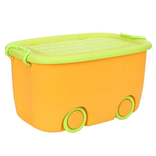 Photo 1 of KANGYUANSHUAI Children's Colorful Toy Box Pulley Storage Multi-Function Case
